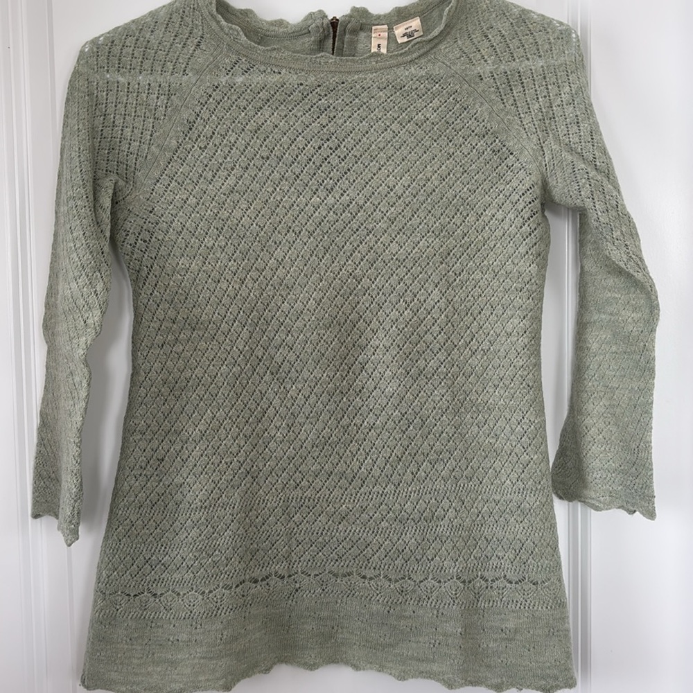Anthropologie Moth Women's Mint Green Sweater